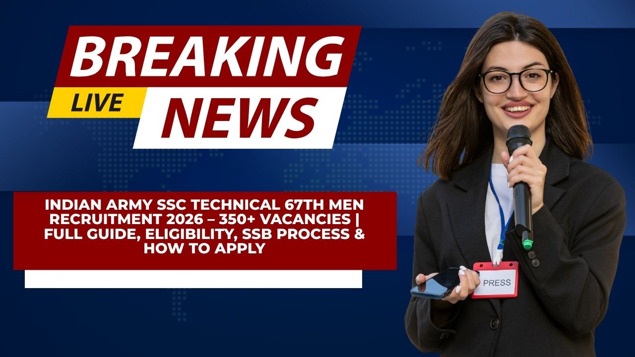 Indian Army SSC Technical 67th Men Recruitment 2026
