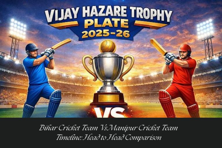 Bihar Cricket Team Vs Manipur Cricket Team Timeline